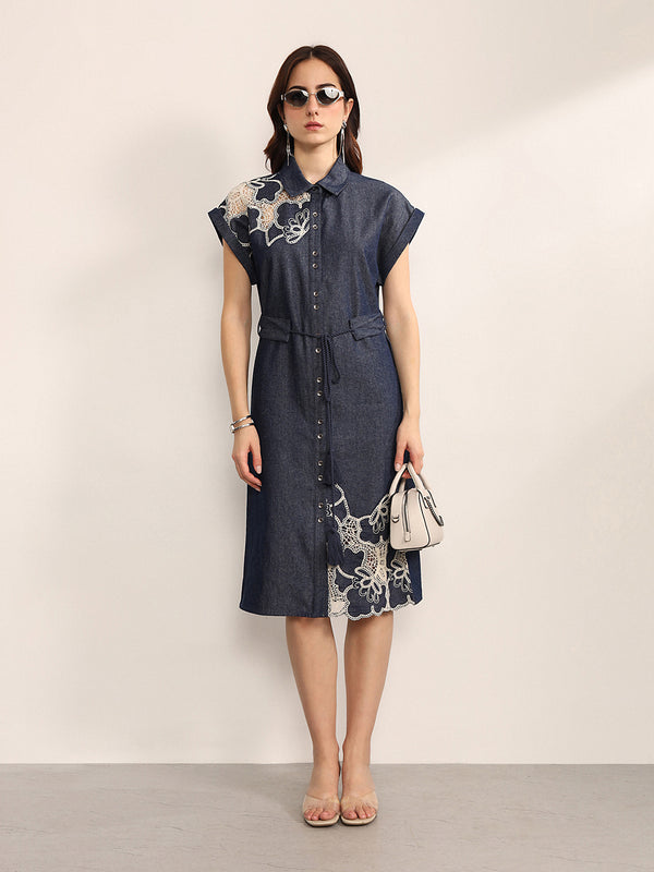 Indigo Midi Dress