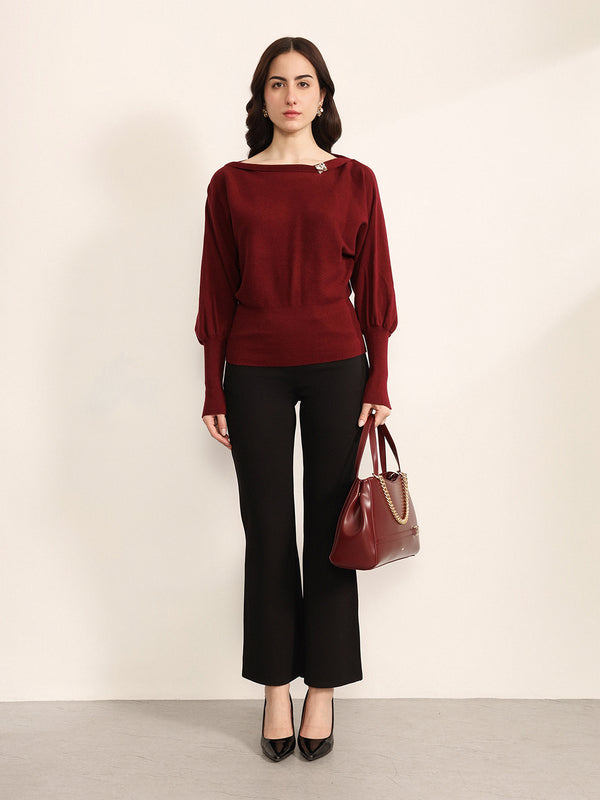 Carmine Winter Top