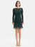Sequin Shift Dress With Feathers