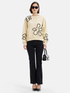 Corded Floral Sweatshirt.