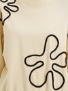 Corded Floral Sweatshirt.