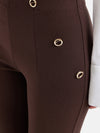 Gold Button Detail Jeggings