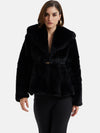 Peplum Fur Jacket