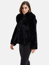 Peplum Fur Jacket