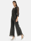 V Neck Overlap Jumpsuit