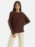 Batwing Pullover With Lettuce Hem