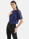 Cropped Sequin Top