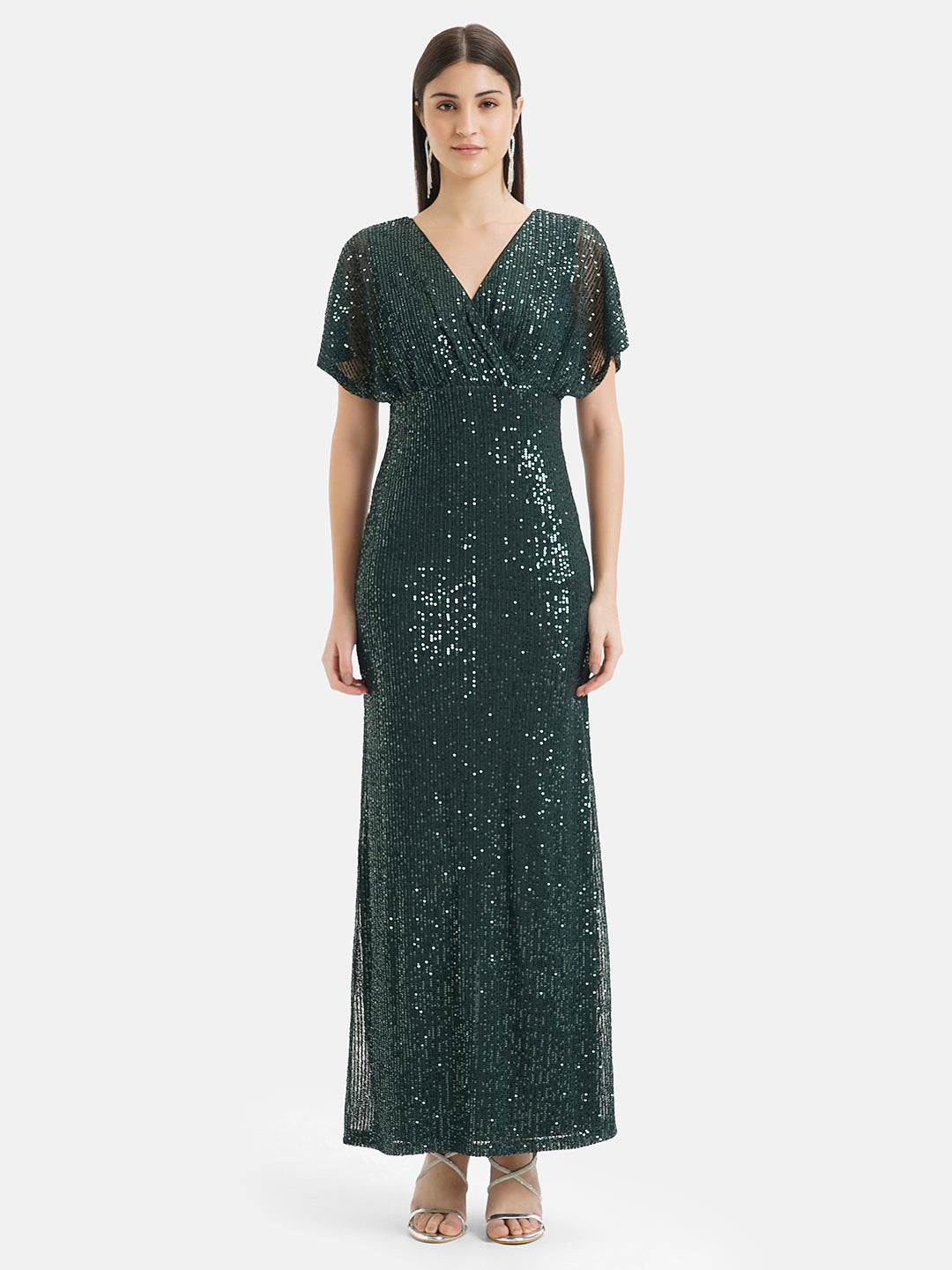 Sparkling Sequin Maxi Dress With Long Sleeves And V Neckline In Grey,  Black, And Red Perfect For Formal Evening And Night Parties Style #220330  From Mu02, $47.76 | DHgate.Com