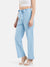 Evana Linen Blend Blue Trousers