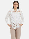 Capri Lace Paneled Full Sleeves Shirt