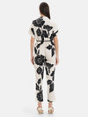 Batwing Sleeve Printed Jumpsuit