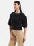 Cropped Pullover With Neck Embellishment