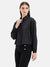 Josephine Pleated Full Sleeves Satin Shirt