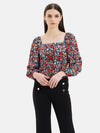 Square Neck Printed Top