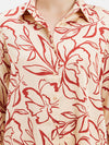 Cameron Floral Full Sleeves Satin Shirt