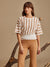 Striped Batwing Sleeves Winter Top