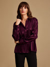 Self Stripe Satin Shirt