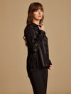 Self Stripe Satin Shirt