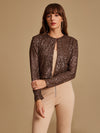 Prudence Embellished Cropped Shrug