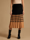 Patterned Winter Knitted Midi Skirt