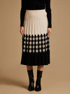 Patterned Winter Knitted Midi Skirt