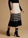 Patterned Winter Knitted Midi Skirt