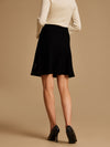 Winter Mini Skirt With Pearl Embellishment