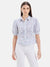 Layla Ruched Placket Half Sleeves Shirt
