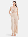 Norma Knotted Jumpsuit With Embellished Straps