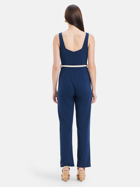 Piper Sleeveless Jumpsuit With Belt
