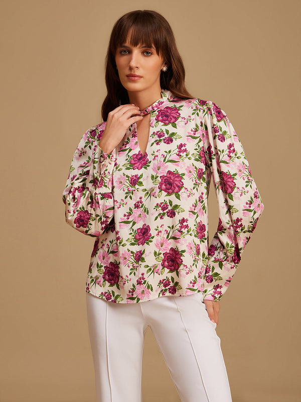 Printed Cut-Out Top