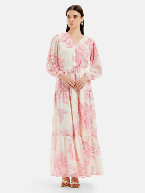 Flora Printed Maxi Dress