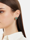 Miniature Green Gem Earrings