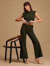 Sleeveless Key Hole Jumpsuit