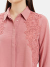 Leslie Full Sleeves Shirt With Lace