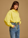 Cropped Shirt With Draw String Detail At Waist