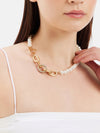 Graceful Pearl Chain With Charmed Accents