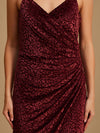 Overlapped Midi Dress