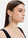 Rhinestone Ribbon Glamour Earrings