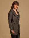 Shawl Collar Cape With Belt