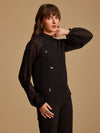 Raglan Sleeves Top With Embellishment