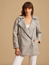 Overcoat With Zipper Detail