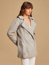 Overcoat With Zipper Detail