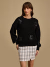 Embellished Pullover With Floral Motif