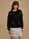 Embellished Pullover With Floral Motif