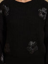 Embellished Pullover With Floral Motif