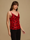 Ruby Noodle Strap Sequin Top