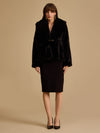Peplum Fur Jacket
