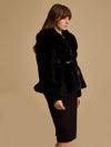 Peplum Fur Jacket