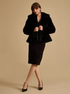 Peplum Fur Jacket